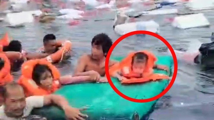Tragedi di Perairan Sultra: KM Cahaya Intan Selebes Tenggelam, Momen Balita Terombang-ambing Bikin Pilu!