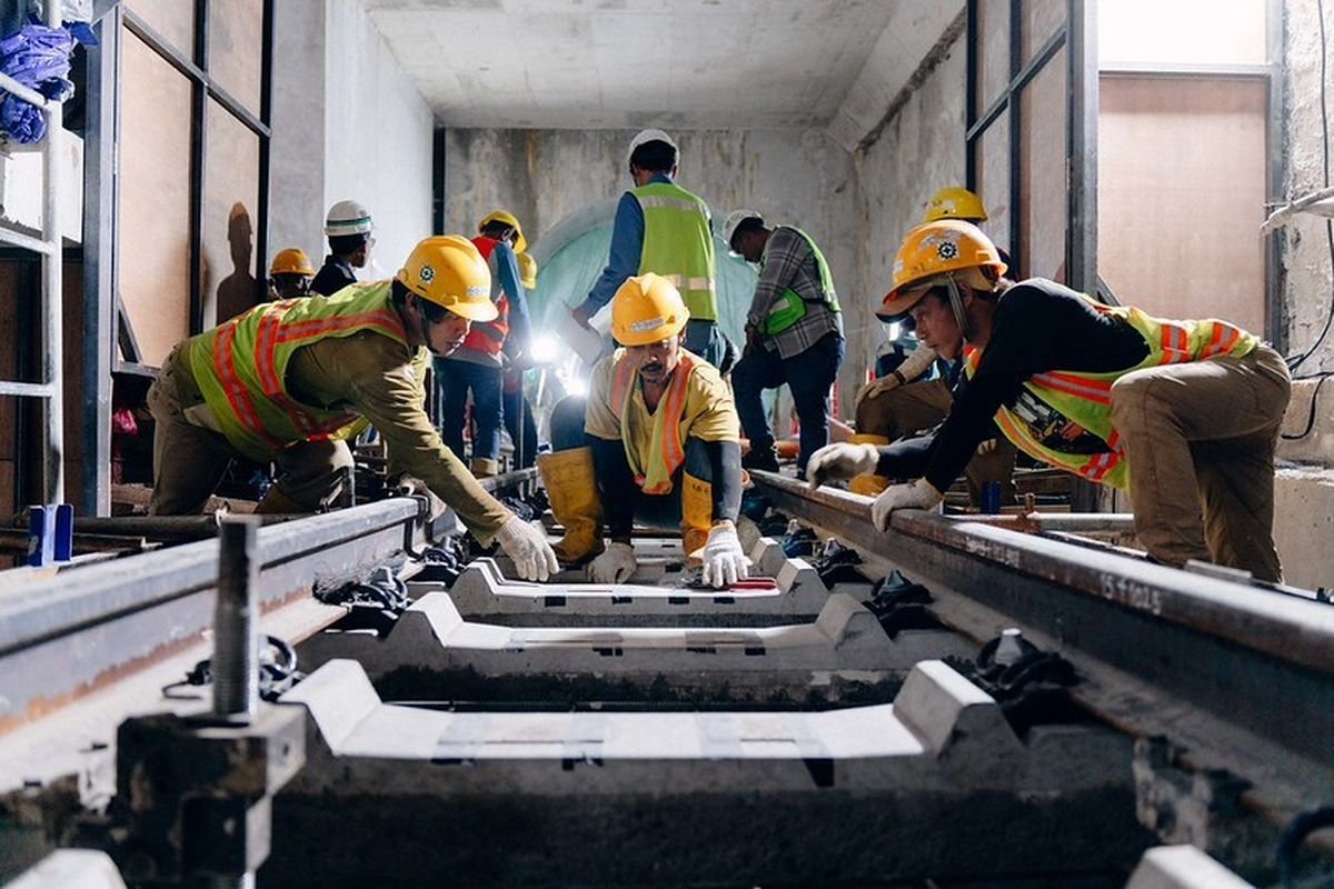 Tembus! Terowongan Stasiun Bundaran HI dan Thamrin MRT Jakarta Akhirnya Resmi Tersambung