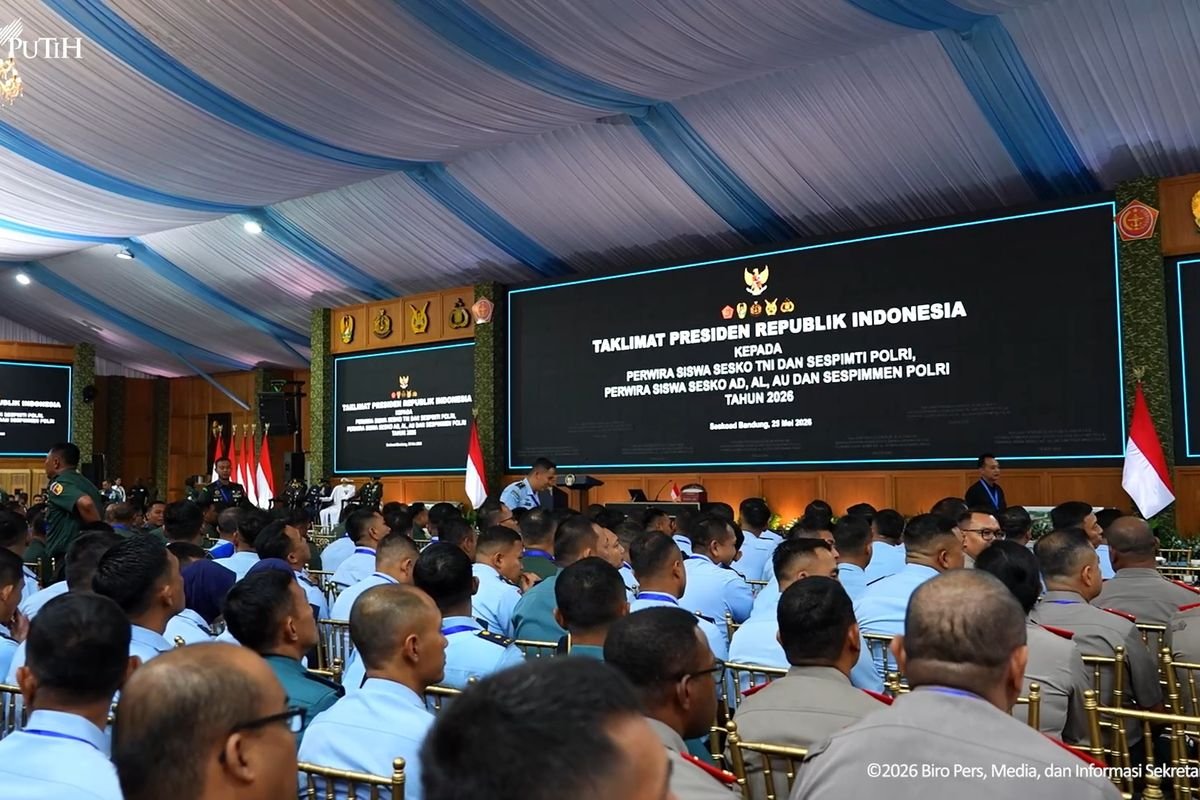 Tegaskan Soliditas Negara! Prabowo Beri Taklimat ke 1000 Perwira Siswa Sesko TNI dan Sespimti Polri di Jakarta