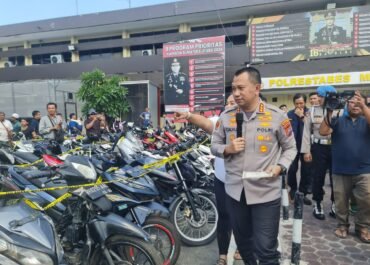 Bongkar Sindikat Raksasa Curanmor! Polrestabes Medan Gerebek 8 Gudang Berisi 136 Kendaraan Diduga Curian, 2 Pelaku Diringkus