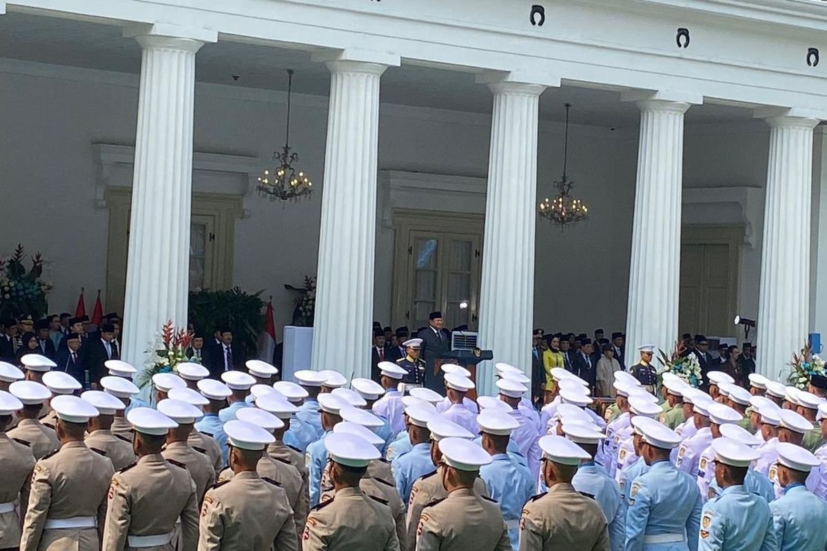 Khidmat dan Penuh Makna! Didampingi Gibran, Prabowo Pimpin Upacara Hari Lahir Pancasila di Kemlu